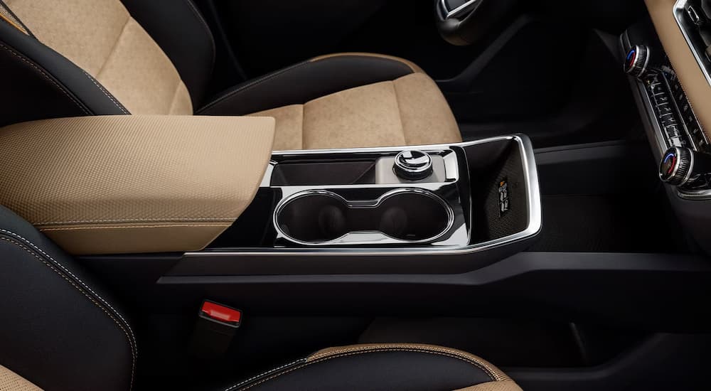 Black and tan interior of a 2026 Chevy Equinox ACTIV