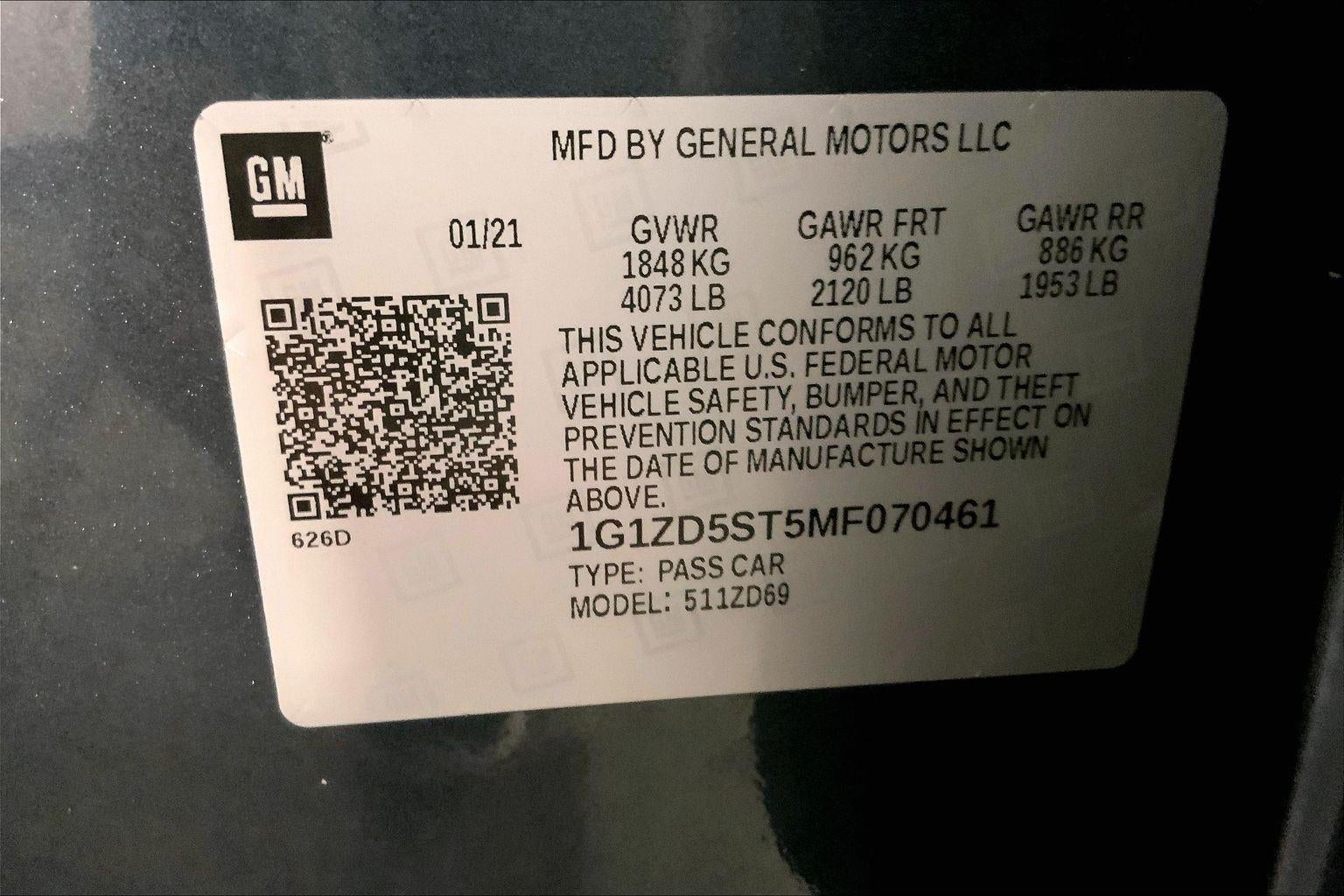 2021 Chevrolet Malibu LT