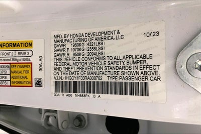 2024 Honda Accord Sedan EX