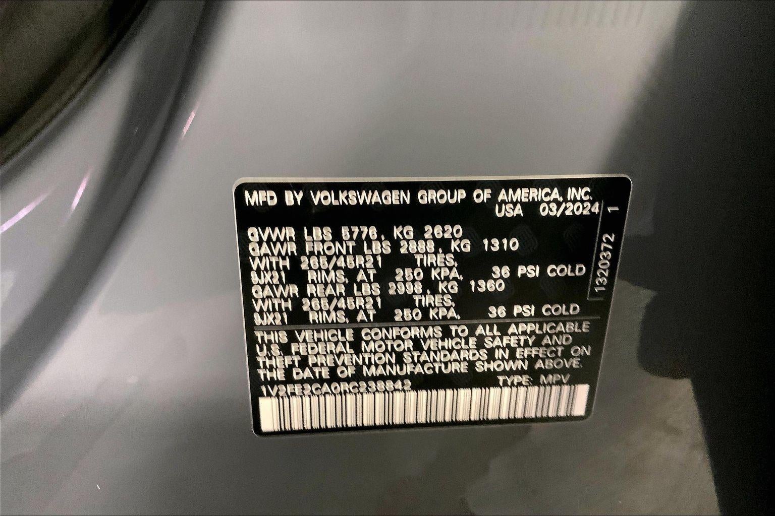 2024 Volkswagen Atlas Cross Sport 2.0T SEL Premium R-Line