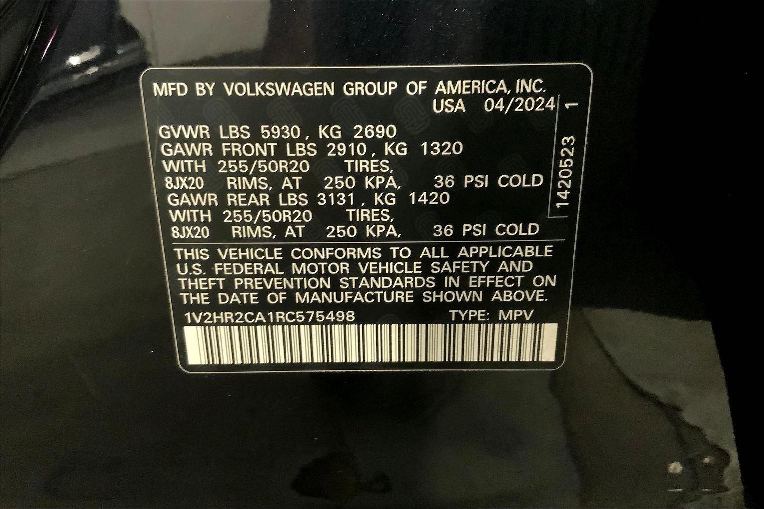 2024 Volkswagen Atlas 2.0T SE w/Technology