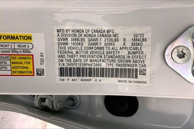 2023 Honda Civic Si 4DR MT