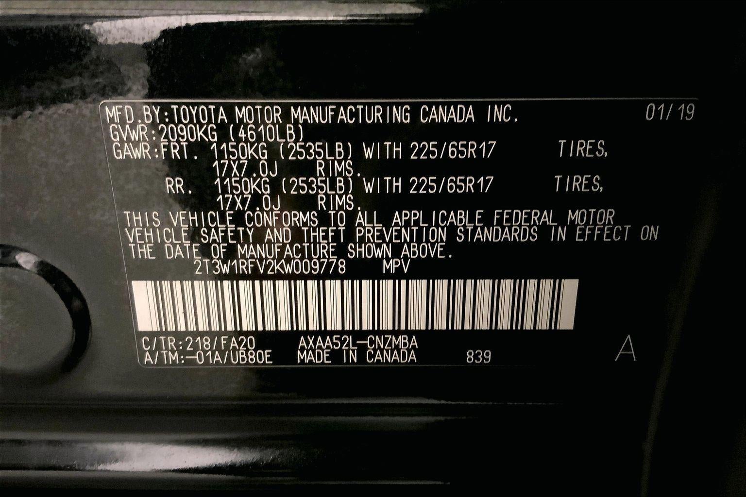 2019 Toyota RAV4 XLE