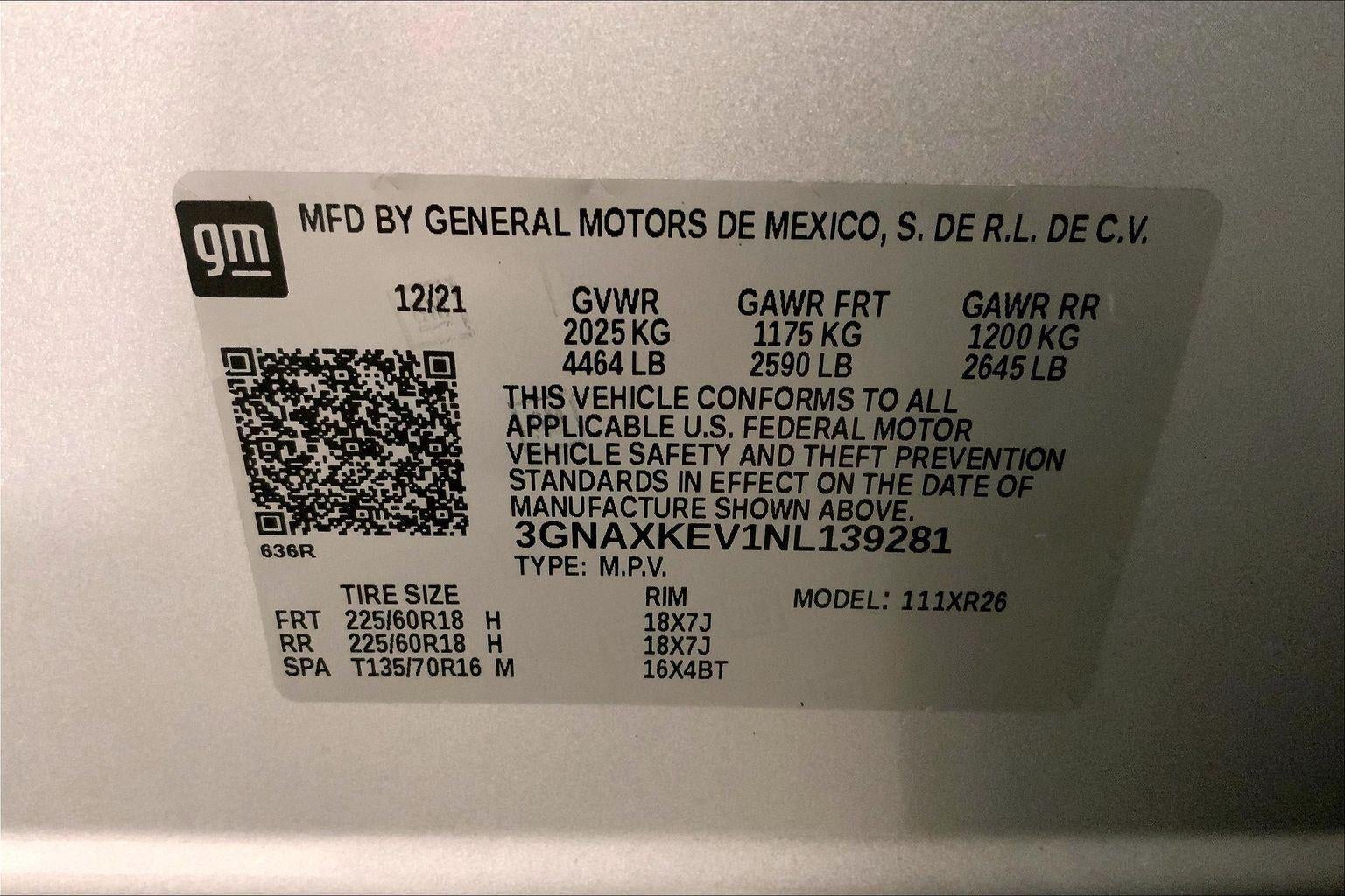 2022 Chevrolet Equinox LT