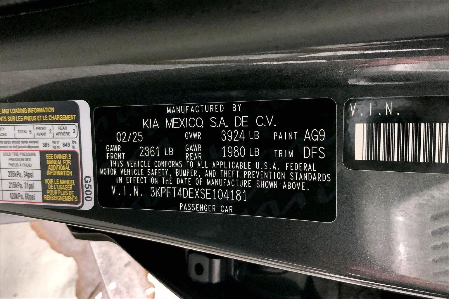 2025 Kia K4 LXS