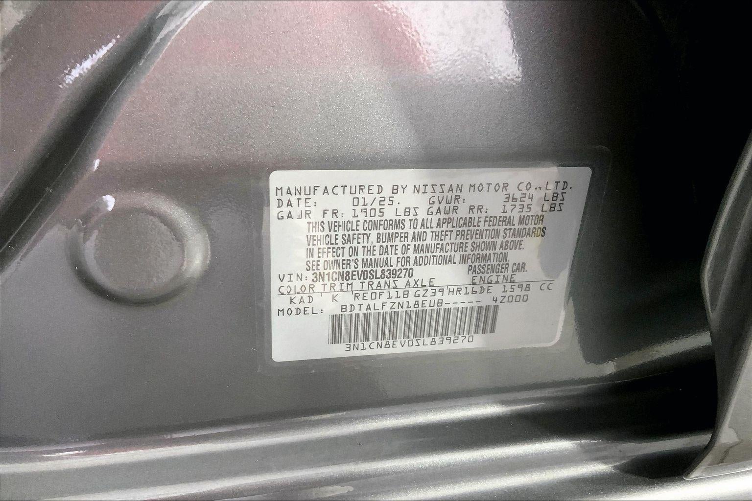 2025 Nissan Versa SV