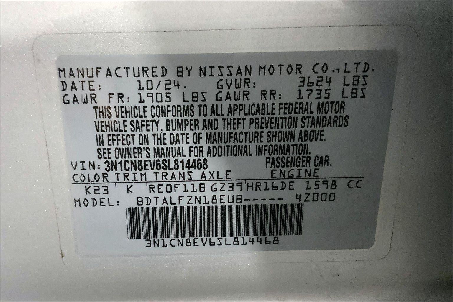 2025 Nissan Versa SV