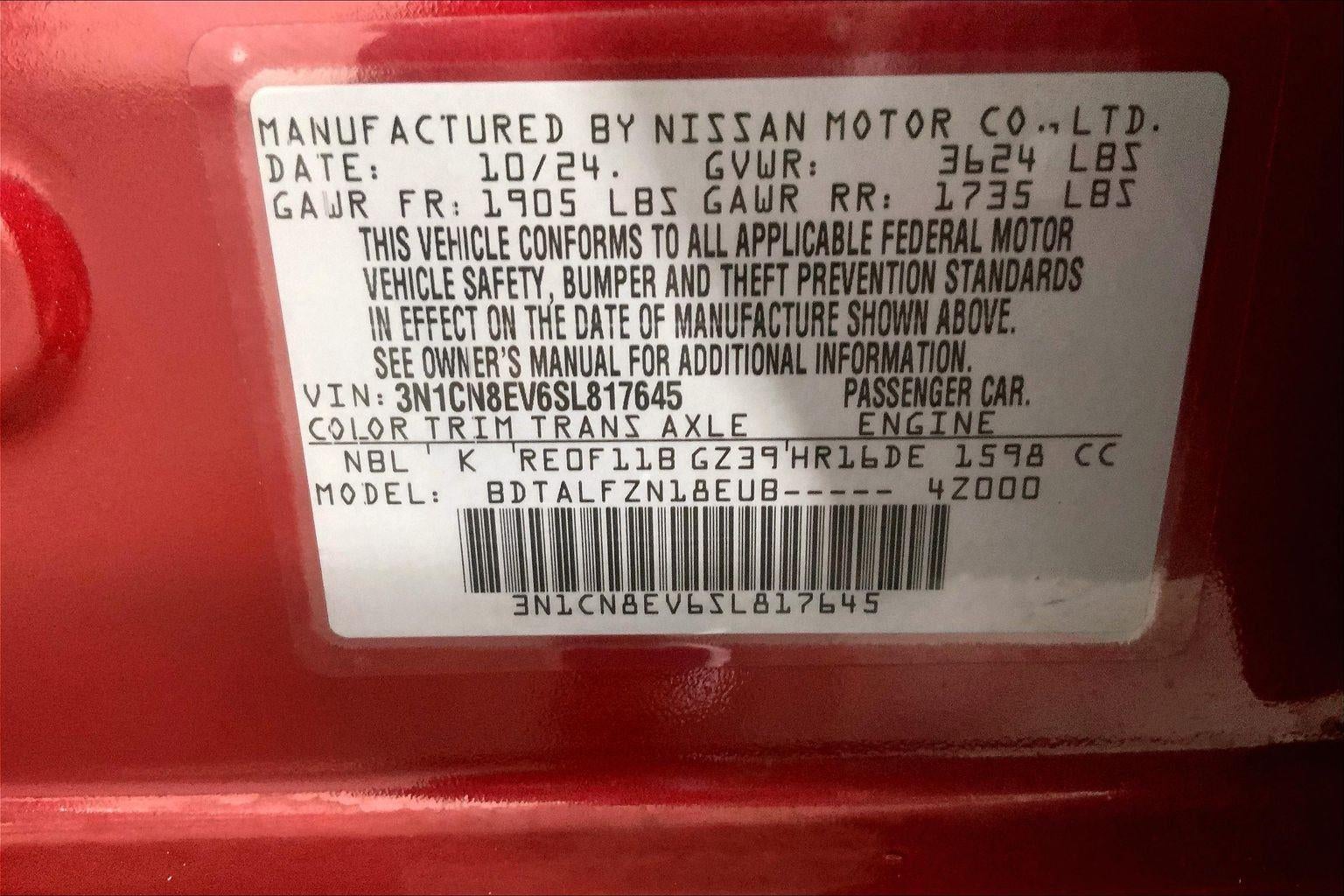 2025 Nissan Versa SV