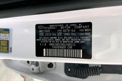2025 Hyundai Elantra Hybrid Limited