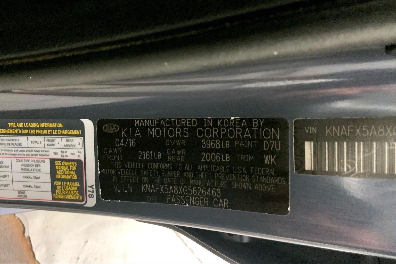 2016 Kia Forte 5-Door EX