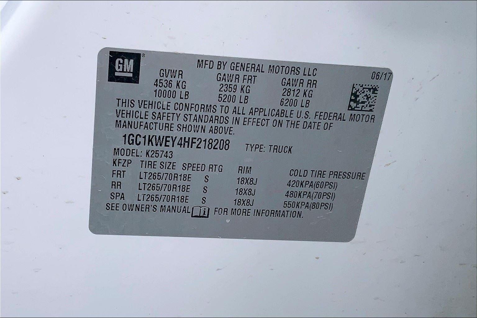 2017 Chevrolet Silverado 2500 HD LTZ