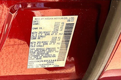 2023 Nissan Frontier SV