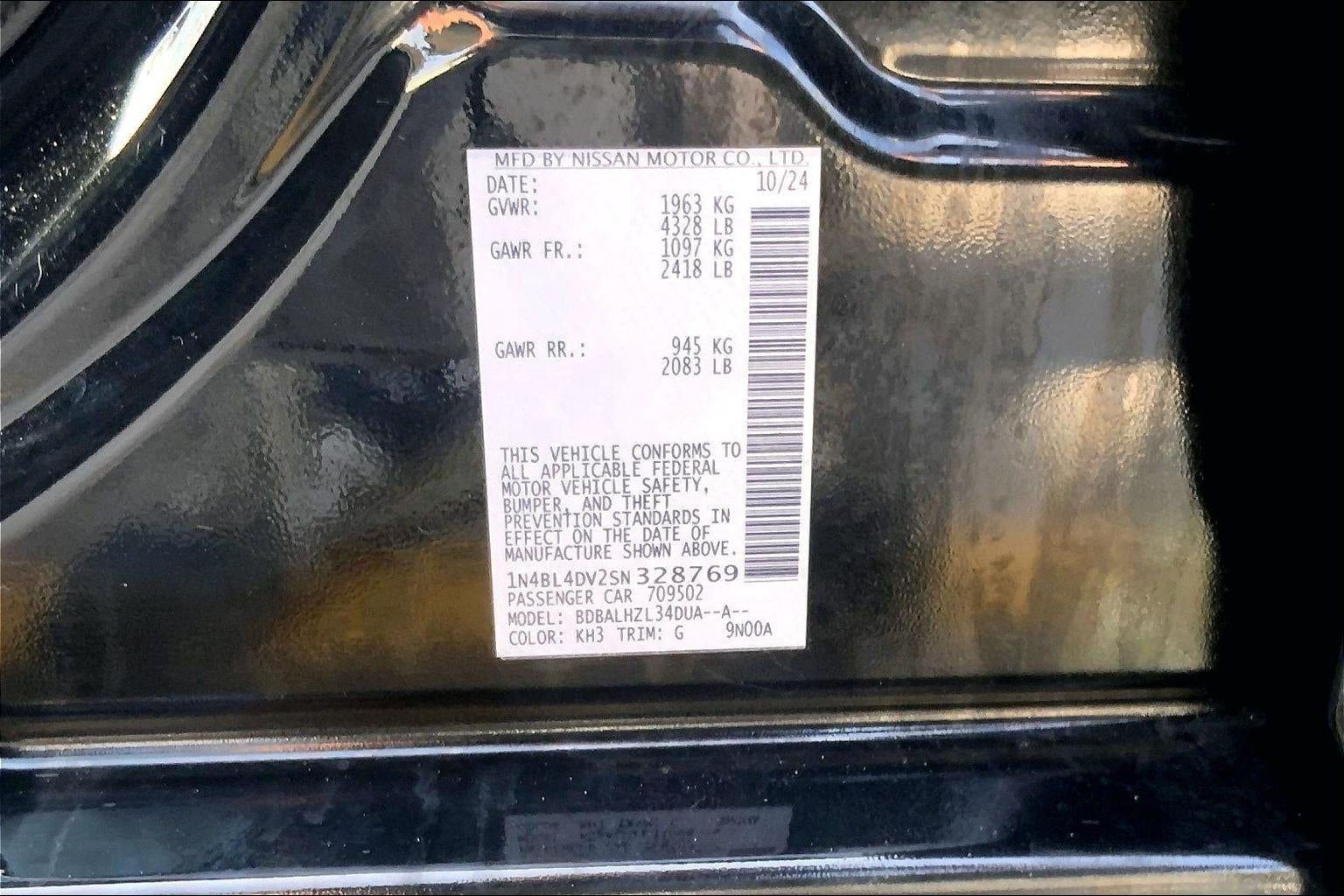 2025 Nissan Altima SV