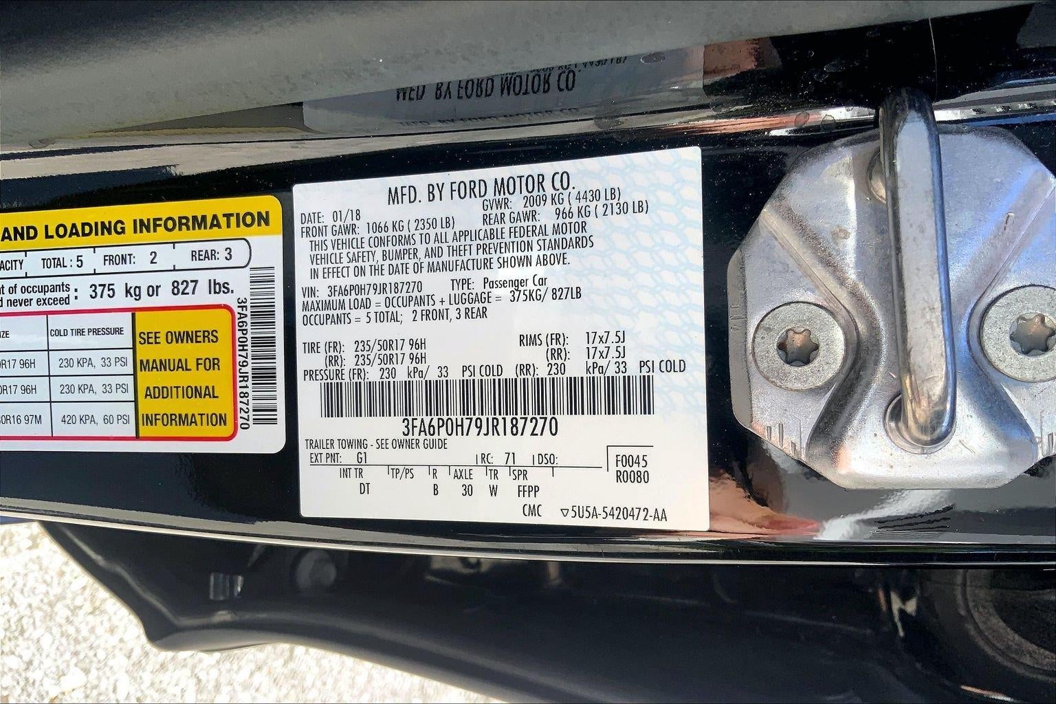 2018 Ford Fusion SE