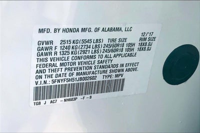 2018 Honda Pilot EX-L