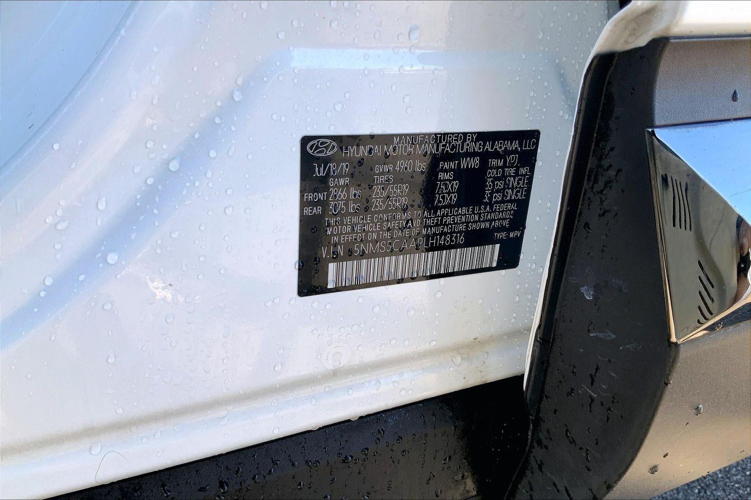 2020 Hyundai Santa Fe Limited