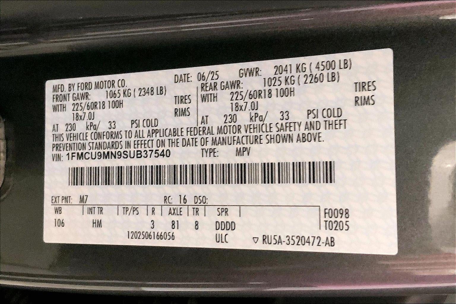 2025 Ford Escape ST-Line