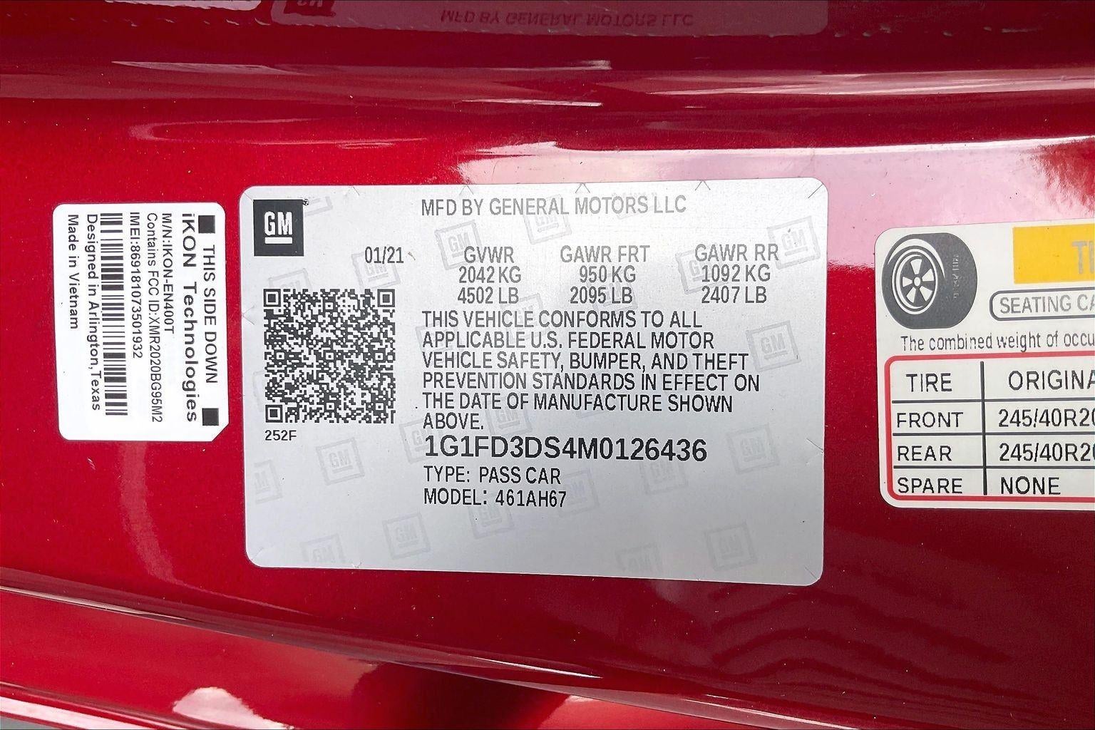 2021 Chevrolet Camaro 3LT