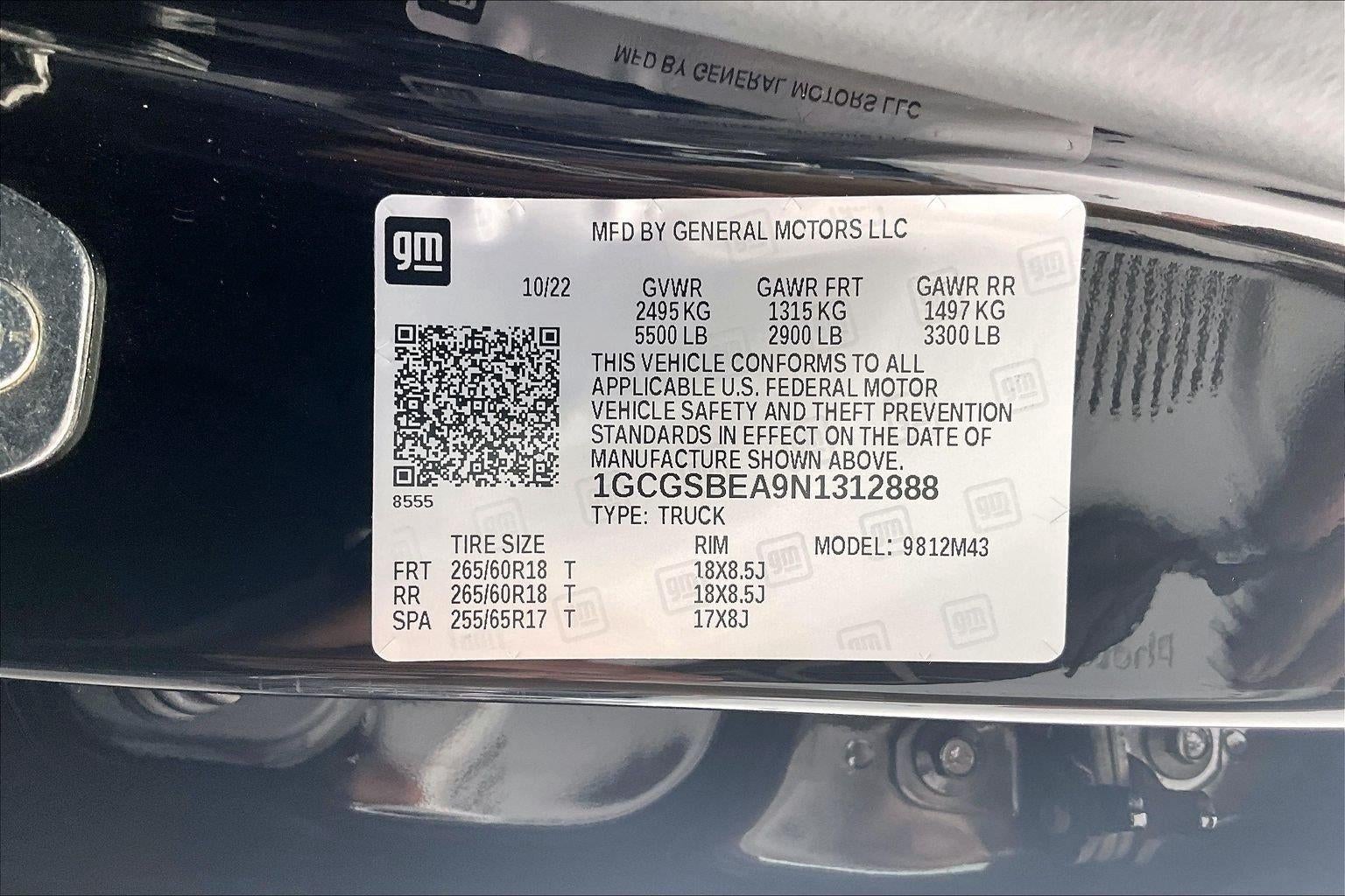 2022 Chevrolet Colorado 2WD Work Truck