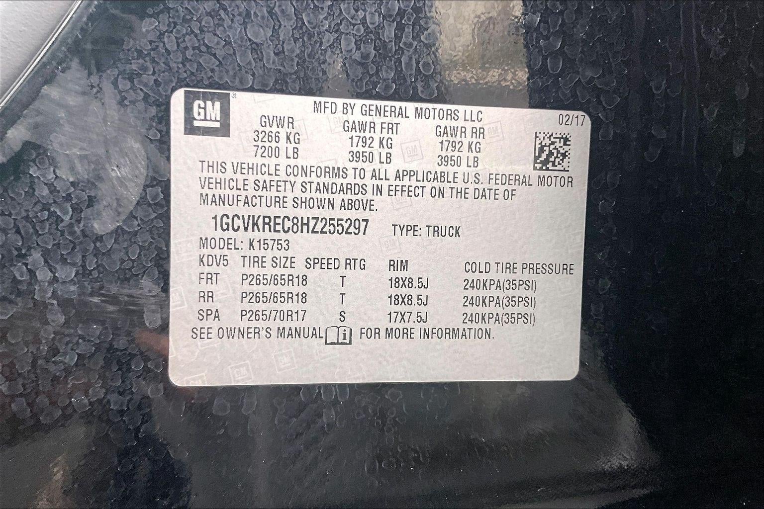 2017 Chevrolet Silverado 1500 LT