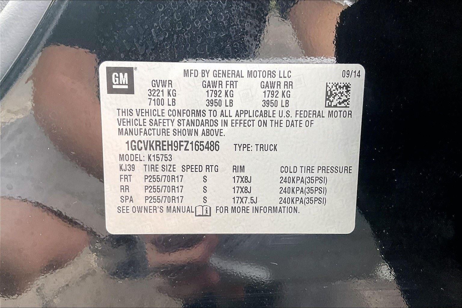 2015 Chevrolet Silverado 1500 LT