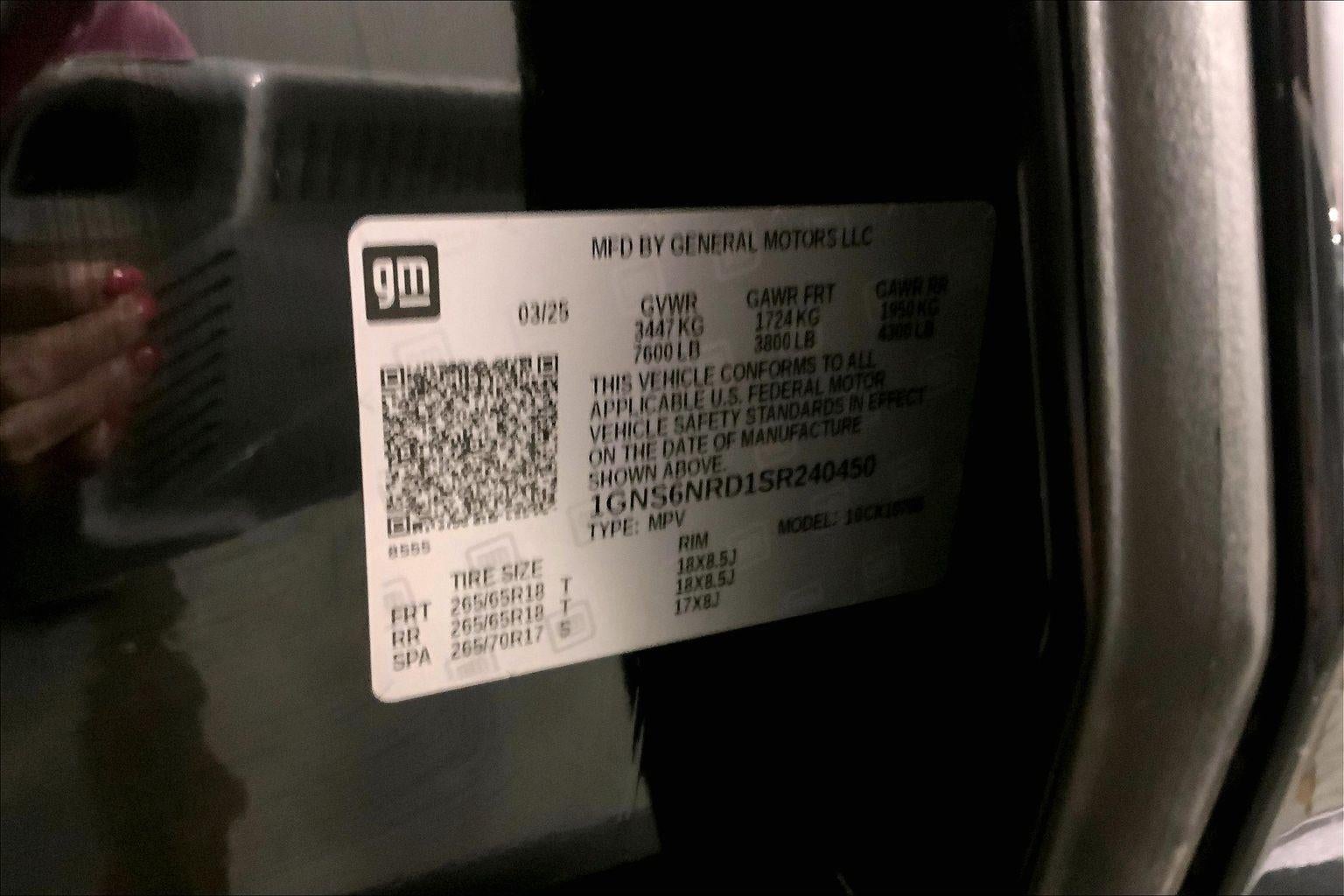 2025 Chevrolet Tahoe LT