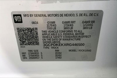 2024 Chevrolet Silverado 1500 LT (2FL)