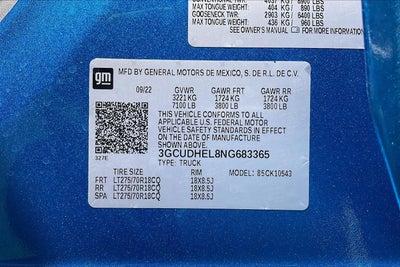 2022 Chevrolet Silverado 1500 ZR2