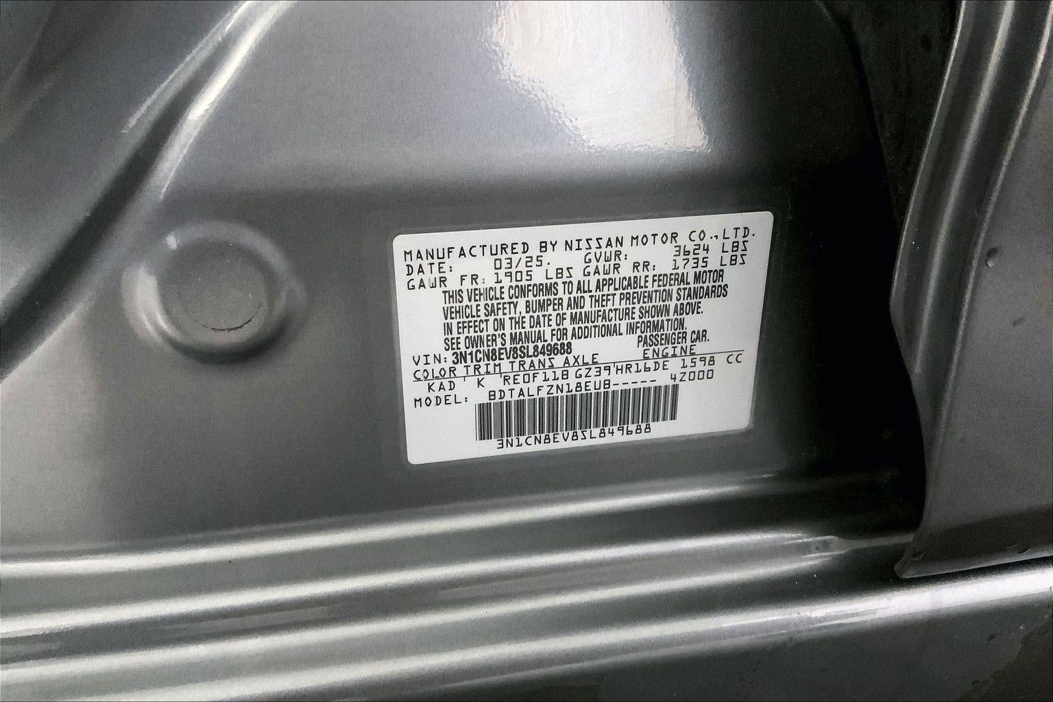 2025 Nissan Versa SV