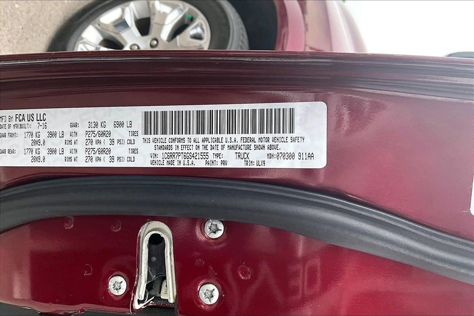 2016 RAM 1500 Longhorn Limited