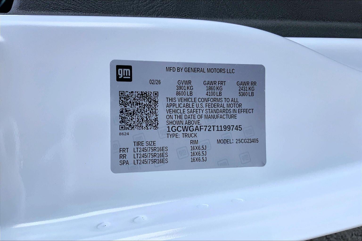 2026 Chevrolet Express Cargo 2500 WT