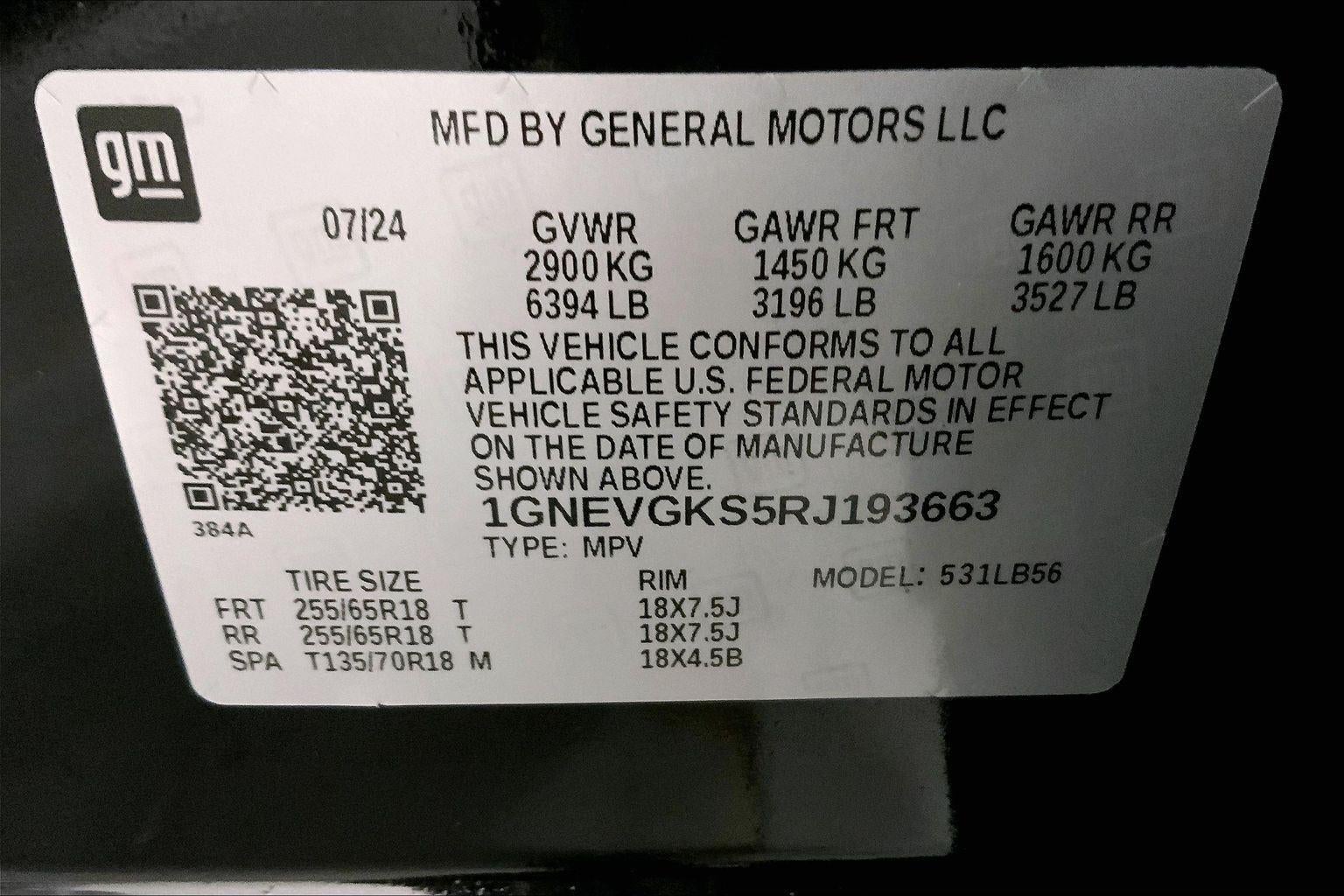 2024 Chevrolet Traverse LT