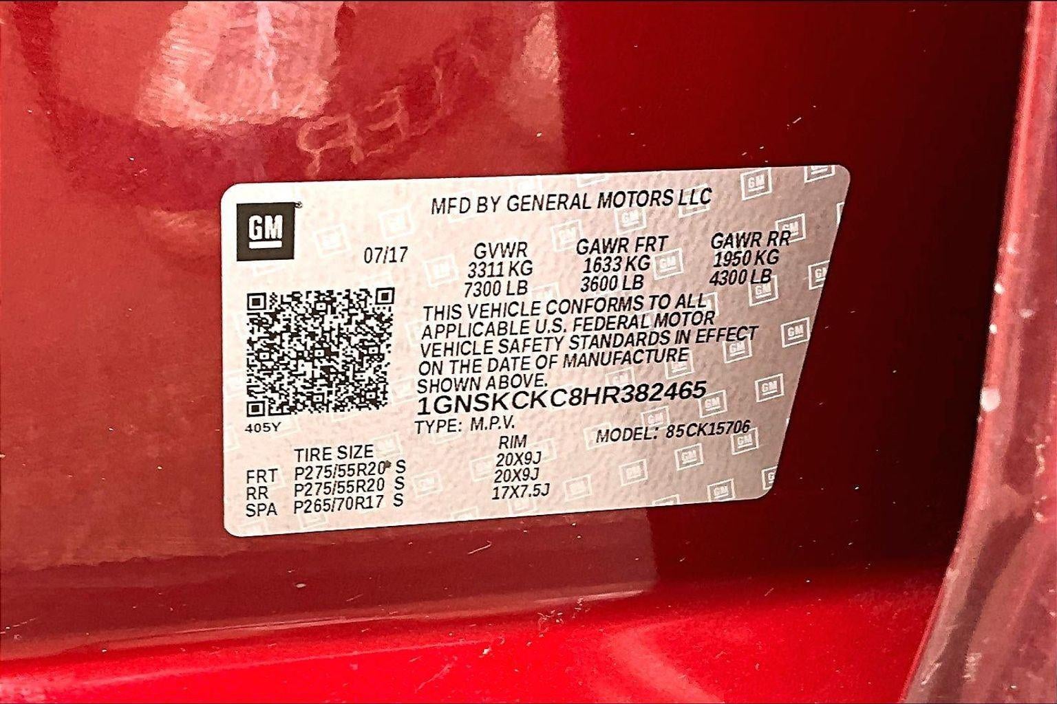 2017 Chevrolet Tahoe Premier