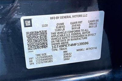 2021 GMC Sierra 2500 HD AT4