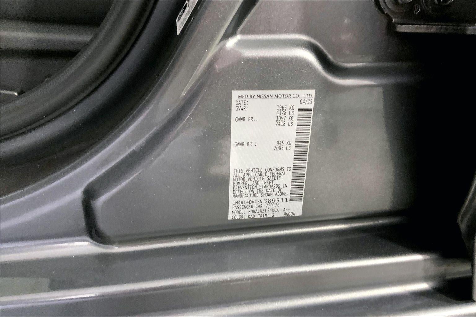 2025 Nissan Altima SV