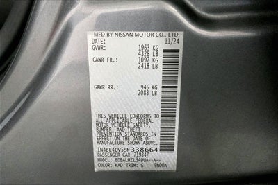 2025 Nissan Altima SV