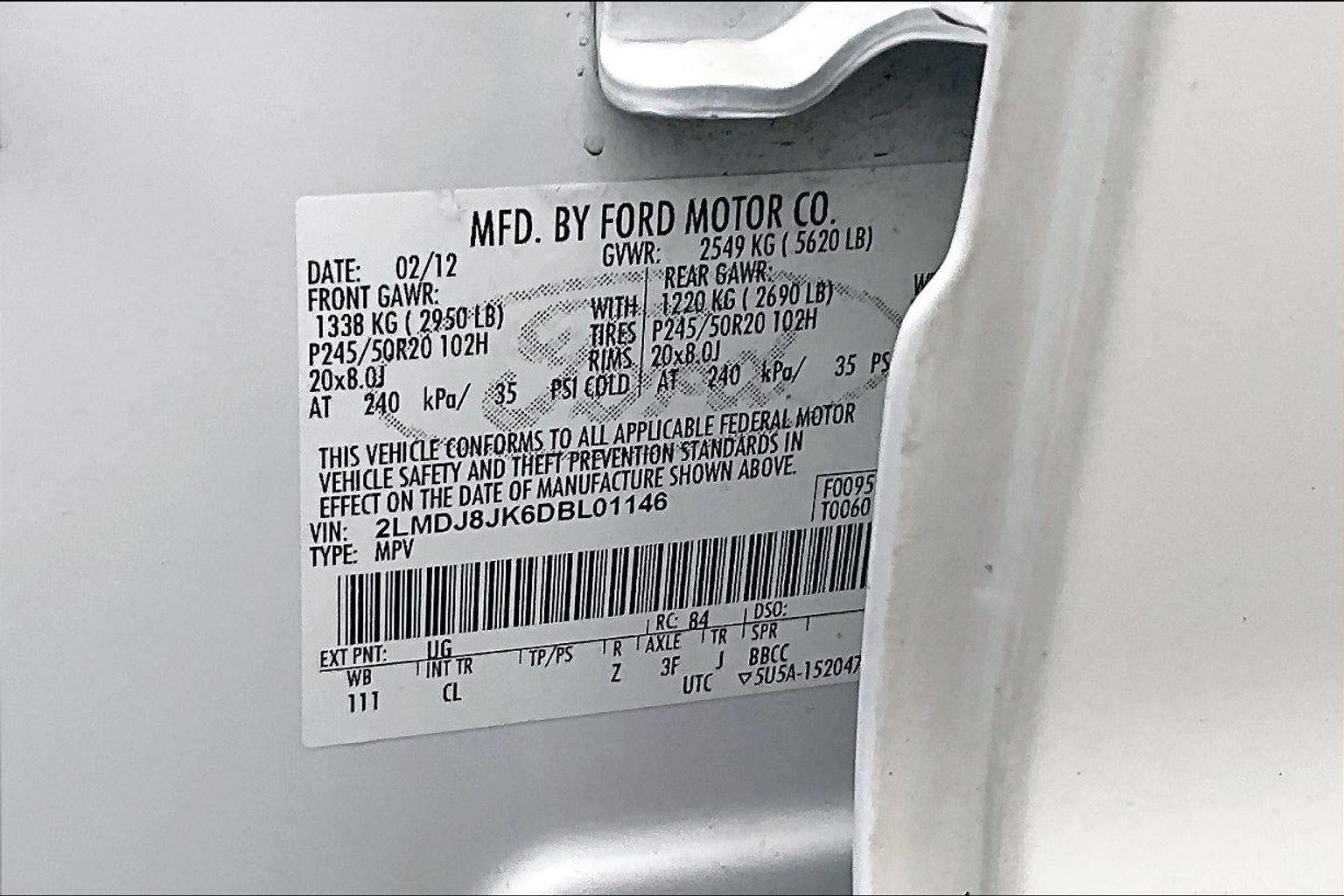 2013 Lincoln MKX AWD 4DR SUV