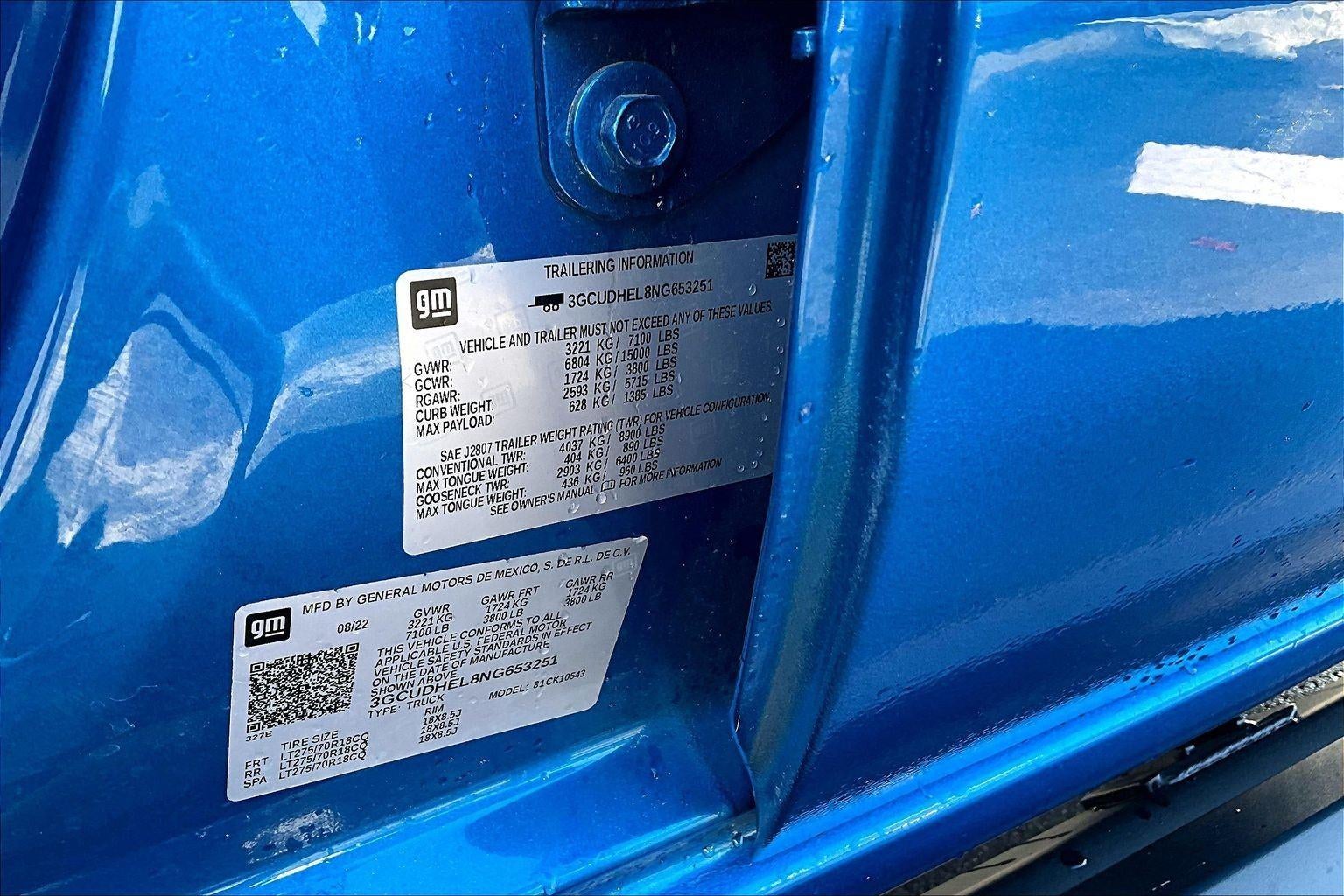 2022 Chevrolet Silverado 1500 ZR2