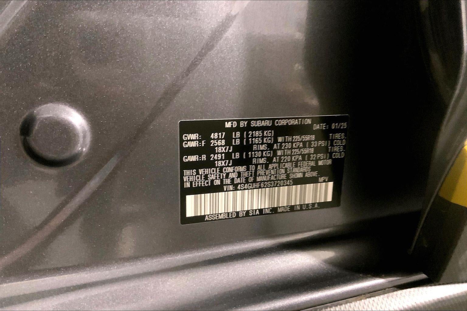 2025 Subaru Crosstrek Sport
