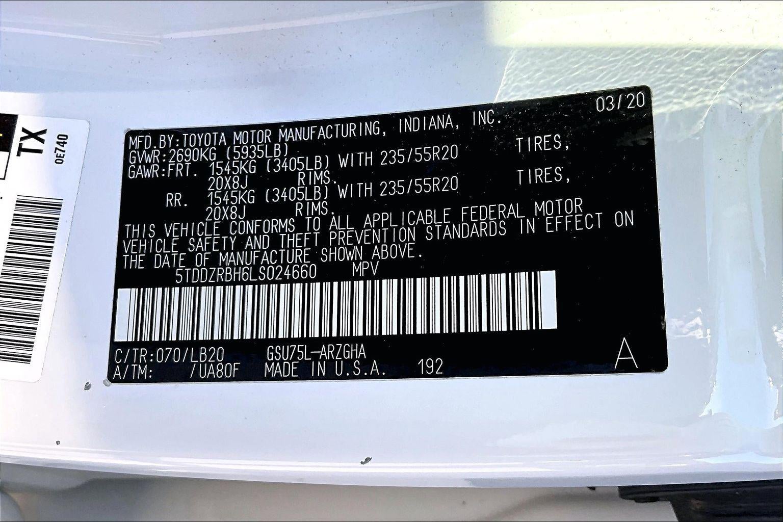 2020 Toyota Highlander Limited