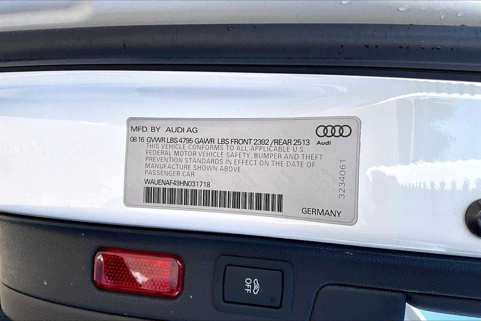 2017 Audi A4 Premium Plus