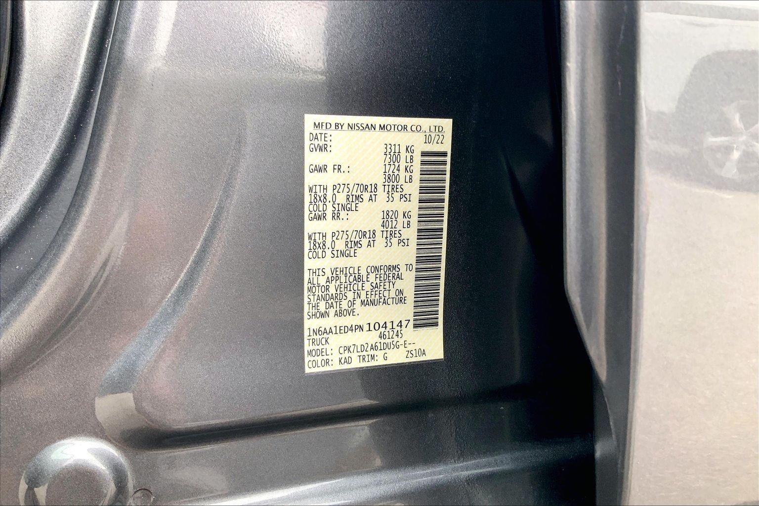 2023 Nissan Titan PRO-4X