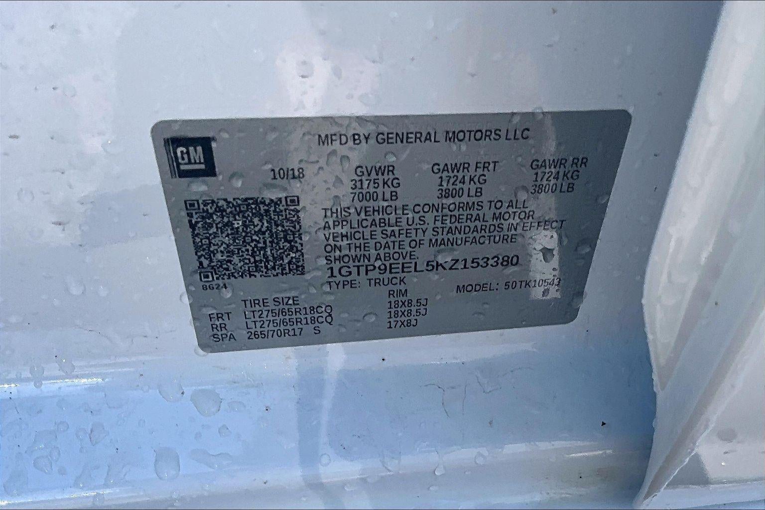 2019 GMC Sierra 1500 AT4
