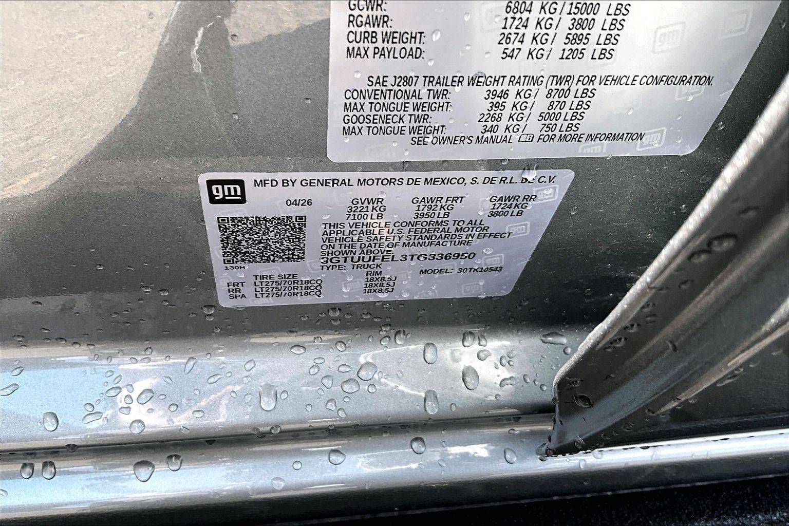 2026 GMC Sierra 1500 AT4X