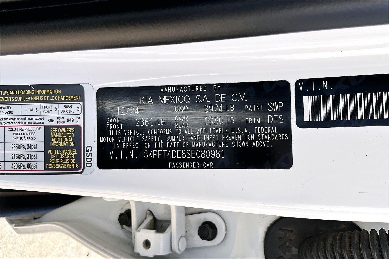 2025 Kia K4 LXS