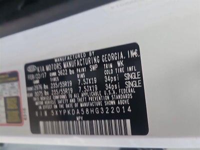 2017 Kia Sorento SXL V6