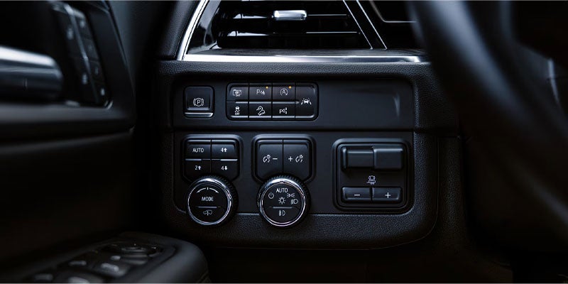 2026 Chevy Tahoe interior showing the 17.7-inch infotainment screen and three-row seating