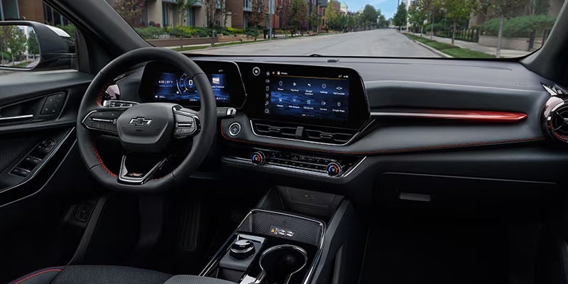 2027 Chevy Equinox interior with 11.3-inch infotainment touchscreen