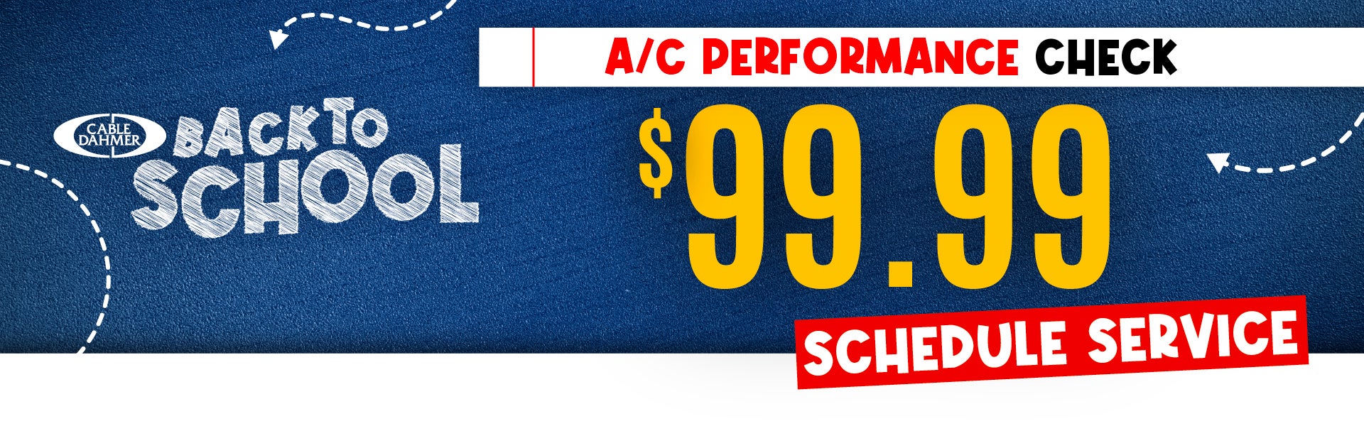$99.99 A/C Performance Check 