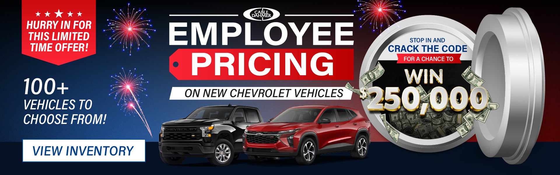 Employee Pricing on New Chevrolet Vehicles